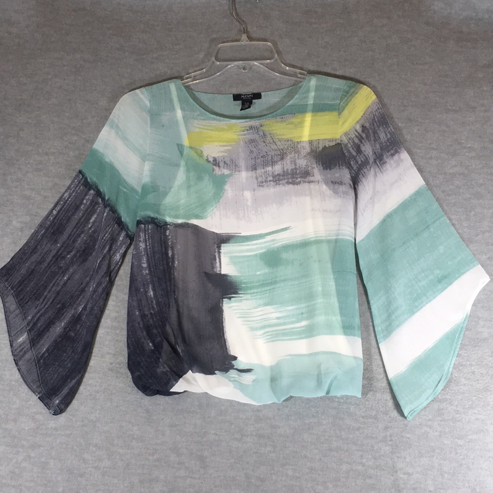 ALFANI Art-To-Wear Tie Dye Festival Boho Bohemian Peasant Renascence w/ Tank